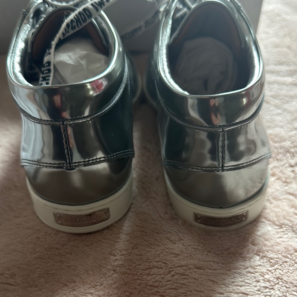 Jimmy Choo Silver Miami women’s sneakers - Picture 5 of 7